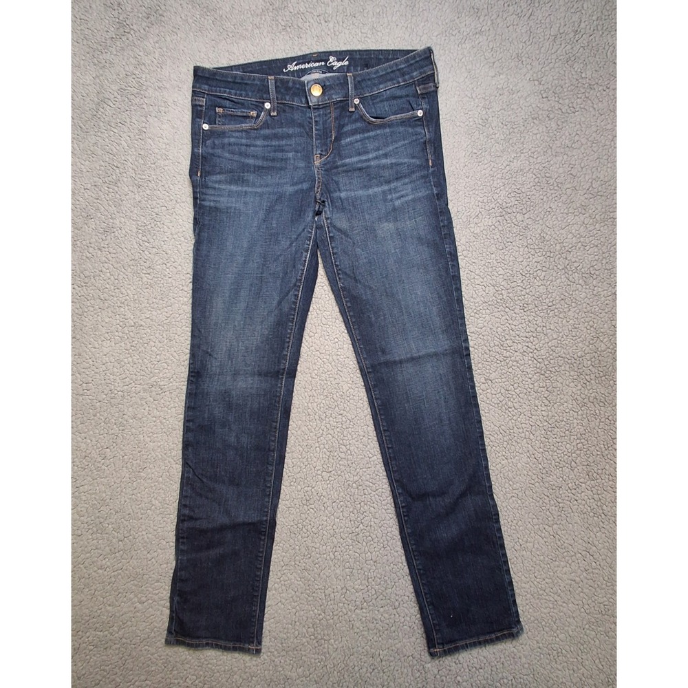 American Eagle Womens Skinny Jeans Stretch Size 10 (actual 33) Jeans Slim Denim